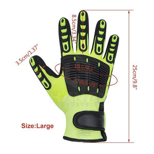 Gants de sécurité résistants aux chocs et à l'huile de haute qualité pour les travaux lourds Gants de mécanicien durables - Product Image 2