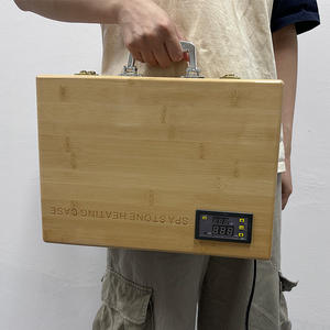 Ensemble de massage aux pierres chaudes HOONNI avec chauffe-pierres, 16 pièces, température constante, utilisation corporelle, kit de contrôle de la minuterie - Product Image 5