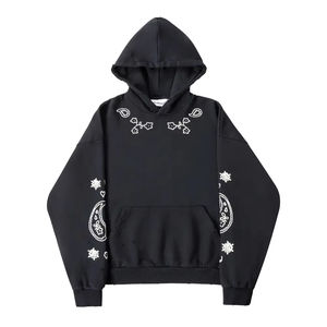 เสื้อฮู้ดสวมหัวสำหรับผู้ชายและผู้หญิงผ้าฝ้ายแท้100% ขนาดใหญ่พิเศษปักลายได้ตามต้องการ - Product Image 3