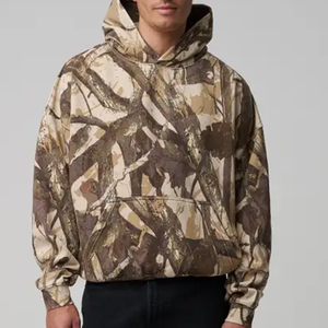 Sudadera con capucha de camuflaje para hombre cómoda directa de fábrica para estampado digital de invierno - Product Image 6