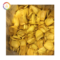 Populaire gedroogde jackfruitchips voor de internationale markt, zoete smaak, goede textuur, voordelige prijzen