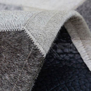 Hecho en Pakistán, alfombras rectangulares de piel de vaca de alta calidad, fabricación de fábrica, alfombras rectangulares de piel de vaca - Product Image 6