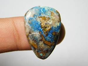 Shattuckite หิน Azurite Cabochon หินเจียระไนแบบหลวมสำหรับทำเครื่องประดับอัญมณี Azurite shattuckite - Product Image 2