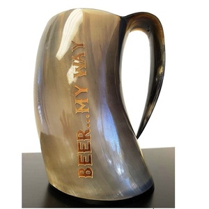 แก้วดื่มแก้วทำมือจากไวกิ้งธรรมชาติคุณภาพสูงถ้วยกาแฟเบียร์คลาสสิกเป็นมิตรกับสิ่งแวดล้อมสำหรับปาร์ตี้และของขวัญ - Product Image 1