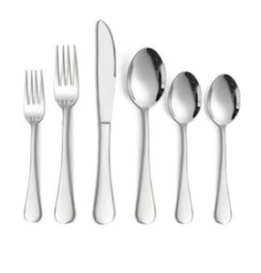 Ensemble de couverts en acier inoxydable robuste avec une forme incurvée moderne Finition ultra-élégante et surface ultra-durable - Product Image 6