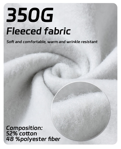 เสื้อมีฮู้ดแบบสวมหัวเสื้อมีฮู้ดผ้าฟลีซหนักใส่ได้ทั้งชายและหญิงเสื้อลำลองแบบสวมศีรษะสำหรับฤดูหนาว100% ผ้าฝ้ายพิมพ์โลโก้ได้ตามต้องการ - Product Image 2