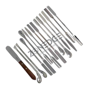 ชุดช้อนขนาดเล็กสำหรับใช้ในห้องปฏิบัติการ15ชิ้นชุดช้อนขนาดเล็กสำหรับทันตกรรมเครื่องมือทางการแพทย์ศัลยกรรมทางทันตกรรมจากสเตนเลสสตีล - Product Image 5