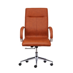 Bon 01 BFGVP054 Classic Executive Chair Premium PU Leather and Metal Base Ergonomic and Adjustable Height for Workshops Gyms - Product Image 2