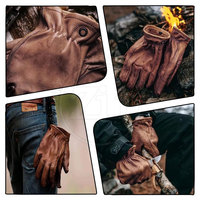 Gants en cuir unisexes de haute qualité pour la sécurité, antidérapants, coupe-vent, avec détection des aiguilles, pour sports d'hiver, logo personnalisé, unis