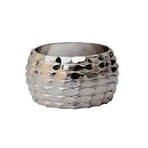 Wholesale Fashion High Quality Metal Stainless Steel <b>Silver</b> Polished Round Thick Embossed Design Elegant New Design <b>Napkin</b> Ring - Product Image 1