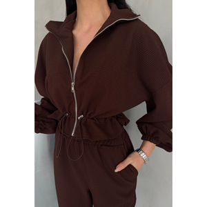 Brown Fabric <b>Tracksuit</b> Set Gift for Sports Enthusiast - Product Image 5