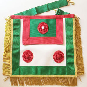 Prix de gros Tablier maçonnique brodé à la main Tablier maçonnique de meilleure qualité Fabricant pakistanais Tablier maçonnique Service OEM - Product Image 1