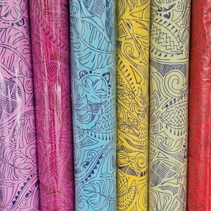 Tela y Material textil de samoano, estampado de tatuaje de estilo vibratorio, 100% algodón para ropa de moda y artesanía, el mejor precio - Product Image 3