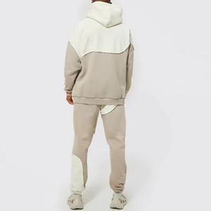 ชุดวอร์มทรงโอเวอร์ไซส์สำหรับผู้ชายชุดวอร์มสองโทนสีออกแบบได้ตามต้องการ - Product Image 2