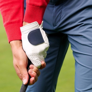 Premium Left Place Size New Premium Guantes de golf antideslizantes Logotipo personalizado Impreso Cabretta Cuero Piel de oveja Cuero genuino - Product Image 2