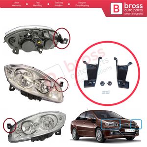 ชุดขายึดไฟหน้า BHL11+BHL12 ด้านซ้าย สำหรับรถยนต์ Linea 323 110 ปี 2007-2018 รหัส 51785219 51776318 ผลิตในตุรกี - Product Image 6