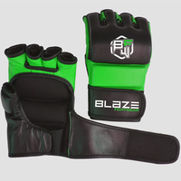Guantes de Entrenamiento de MMA de Cuero Genuino Ligeros de Alta Calidad, Absorbentes de Humedad, de Secado Rápido, Personalizables, para Artes Marciales y Boxeo BLAZE