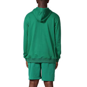 Diseño personalizado 100% algodón ligero Unisex gimnasio chándales transpirable de gran tamaño de invierno conjunto corto sin Sudadera con capucha para hombres y mujeres - Product Image 2