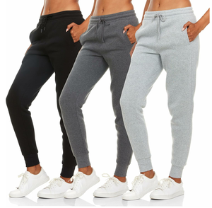 Pantalon de survêtement femme taille haute de haute qualité respirant décontracté extérieur hiver pantalon de survêtement femme avec poches - Product Image 1