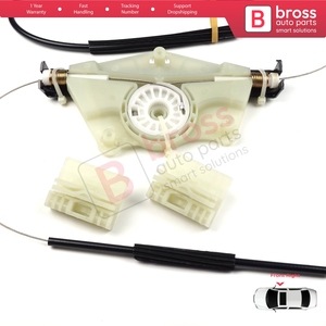 Kit de Reparación de Elevalunas Delantero Derecho BWR325 para A4 B6 8E2 8E5 B7 8EC 8ED Exeo 3R2 3R5 4/5 Puertas 8E0837462 - Product Image 6