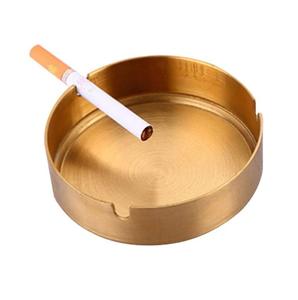 ที่เขี่ยบุหรี่ทองเหลืองวินเทจสำหรับใส่บุหรี่ในกระเป๋าที่เขี่ยบุหรี่แบบทำด้วยมือสลักลายสมอทะเล (เคลือบเงาแบบโบราณ) - Product Image 3