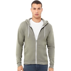 Bella เสื้อฮู้ดผ้าแคนวาสสำหรับทุกเพศมีซิปมีฮู้ดฟองน้ำขนแกะ - Product Image 1