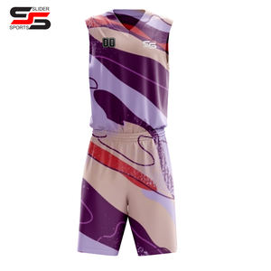 2024 camisetas de baloncesto personalizadas para hombres y niños, camisetas de baloncesto en blanco de malla Reversible impresas, uniforme de baloncesto personalizado - Product Image 3