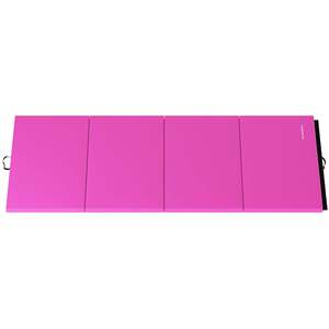 Set Ginnastico BalanceFrom da 8 Piedi con Tappetino Fitness Multiuso in EVA e PVC Spesso 20 cm per Esercizi Yoga in Rosa - Product Image 2