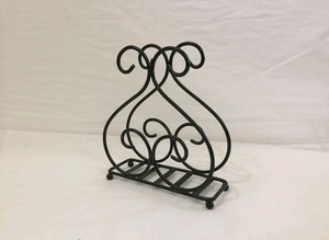 hot selling 2023black color iron material <b>napkin</b> holder for home hotel restaurants bathrooms office use direct from factory - Product Image 5