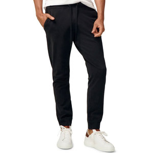 Pantalon de jogging décontracté pour homme de qualité supérieure, en molleton épais mi-lourd, en coton/polyester non tissé, avec cordon de serrage - Product Image 1