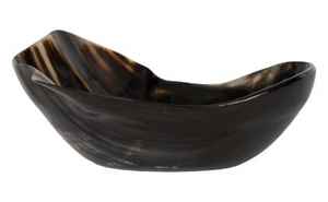 Bol de service écologique en corne naturelle de buffle Vaisselle polie pour les fêtes - Product Image 2