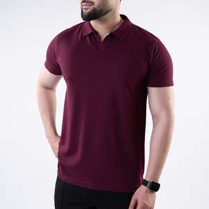 เสื้อโปโลผู้ชายผ้ายืด - ระบายอากาศได้ดีและพร้อมขายส่ง, รับผลิตตามแบบ OEM ขายส่ง - Product Image 1