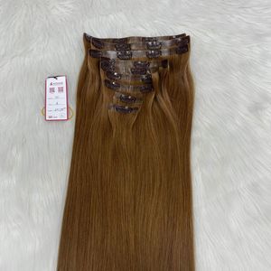 Extensión de cabello humano Remy 100% Premium Juego de cabeza completa con clip sin costuras de 24 pulgadas con estilo de onda natural Color 1B - Product Image 3