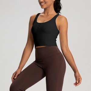 Sujetadores deportivos inalámbricos, camiseta sin mangas sin espalda sólida para gimnasio, ropa interior de Yoga sin costuras en forma de U, chaleco deportivo de alta calidad hecho a medida - Product Image 5