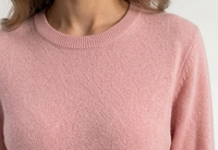 Ensemble 2 pièces en cachemire de qualité supérieure pour femmes : pull décontracté à col rond et pantalon large pour se détendre
