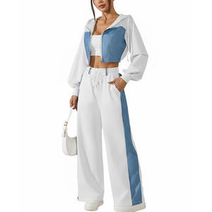 Ensemble deux pièces surdimensionné pour femmes, matière douce, tenue de détente, ensemble deux pièces surdimensionné pour un usage quotidien - Product Image 1