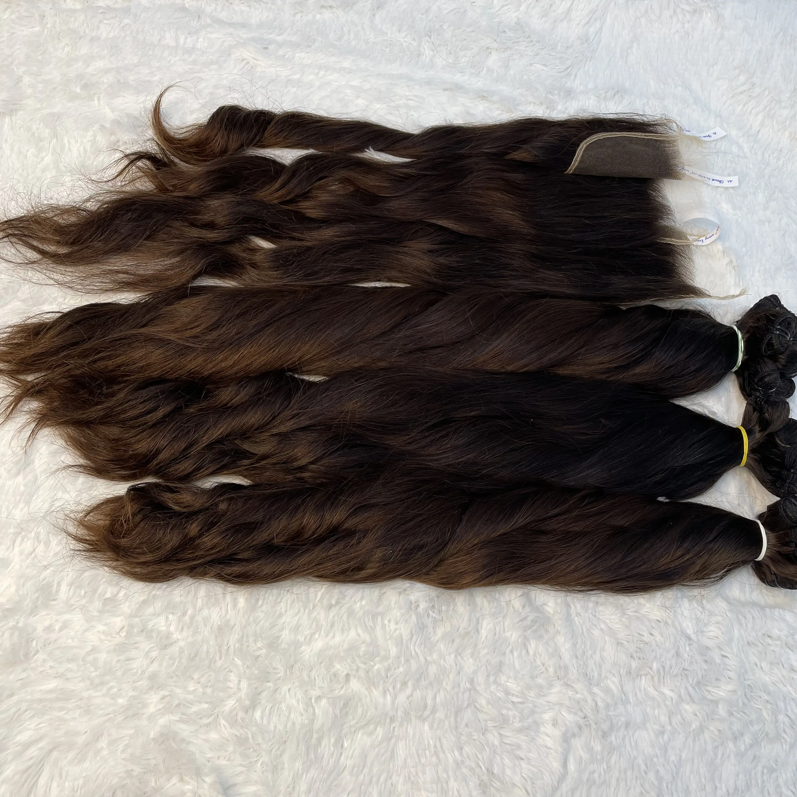 Rohes menschliches Haar Bündel gerades von 8-34 Zoll Großhandel natives Bündel vietnamesisches gewebtes menschliches Remy-Haarverlängerung