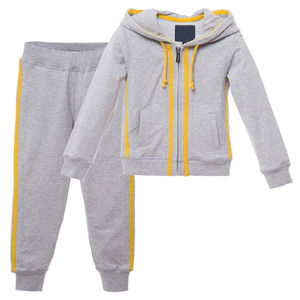 Chándal personalizado para niños, chándal cómodo de poliéster/algodón, transpirable, lavable, fácil de usar, chándal para niños de colores frescos - Product Image 6