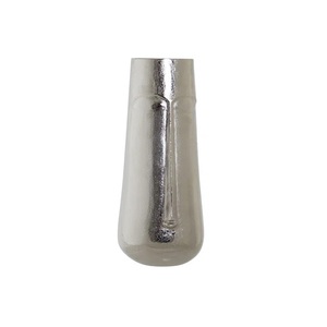 Florero de Metal decorativo de tendencia industrial, decoración de boda para el hogar, mesa moderna con acabado de níquel crudo con tamaño de logotipo personalizado - Product Image 1