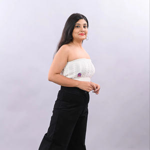 Pantalon ample en coton vintage pantalon indien à la mode pantalon sarouel uni en coton fait à la main pour femmes pantalon de yoga décontracté - Product Image 1