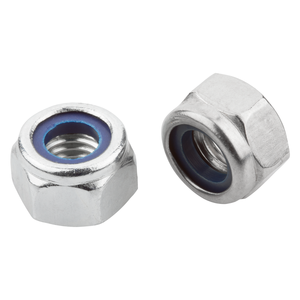 Écrou de blocage hexagonal à insert nylon K1147 DIN982 M5 en acier galvanisé, fixation filetée haute performance pour assemblage industriel - Product Image 4