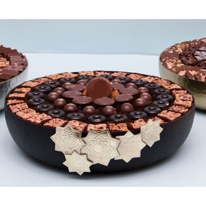 Bol à chocolat en métal doré de la meilleure qualité bols de service à chocolat décoratifs classiques porte-dessert portions bonbons ou bonbons - Product Image 2
