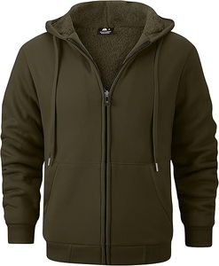 Sweat à capuche zippé vierge en polaire de polyester Broderie personnalisée avec strass Sweat à capuche zippé pour hommes Sweat à capuche à fermeture éclair complète - Product Image 1