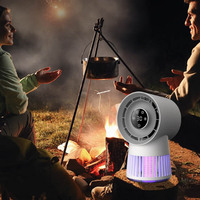 2024 Nieuwe Professionele Usb Elektrische Muggenmoordenaar Lamp Ventilator Twee-In-Een Grensoverschrijdend Ontwerp Voor Buiten Kamperen