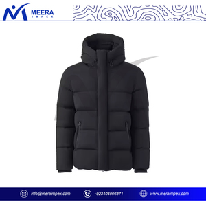 Blouson d'hiver matelassé pour homme, style urbain, à capuche, respirant, imperméable et coupe-vent - Product Image 2