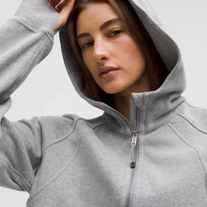 <b>Women's</b> Comfortable <b>Lightweight</b> Running Hoodie Autumn Winter Thermal Breathable Fit Active Adults Small Size OEM Supply Front - Product Image 4