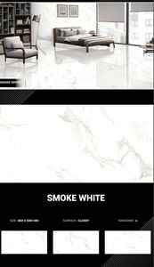 กระเบื้องปูพื้นพอร์ซเลนเคลือบเงาสีขาวดีไซน์ทันสมัย ขนาด 600x600/600x1200 มม. ผิวมันเงา หนา 8-10 มม. - Product Image 4