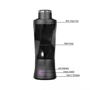 Licuadora Deportiva Portátil de 700 ml con Batería Recargable USB de 6000 mAh, Electrodoméstico de Cocina para Triturar Hielo, Calentar y Mezclar, para Uso en Autocaravanas - Product Image 2