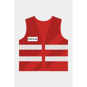 Chaleco de Seguridad Reflectante Rojo para Deportes al Aire Libre - Product Image 1