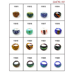 Cuentas de anillo de cristal de Murano hechas a mano de lujo para hacer joyas, acabado brillante, cuentas únicas para hacer pulseras - Product Image 5